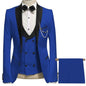 Elegant Grey Men Suit Prom Tuxedo Slim Fit 3 Piece (Jacket+Vest+Pants) Groom Wedding Suits For Men Custom Blazer