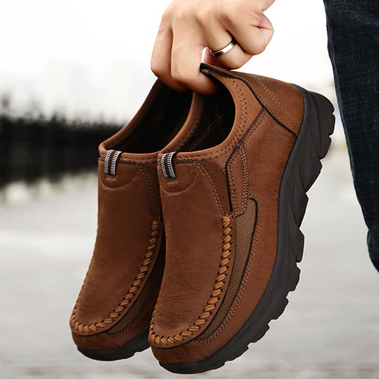 Men Casual Shoe split leather winter