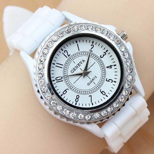 Luxury Brand Leather Quartz Watch Women