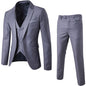 Men's Business Casual Clothing Groomsman three-piece Suit Blazers Jacket Pants Trousers Vest Sets