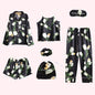 7 Pieces Womens Silk Satin Pajamas