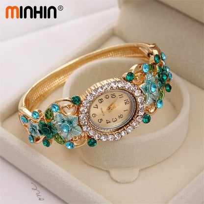 Ladies Crystal Flower Bracelet