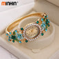 Ladies Crystal Flower Bracelet