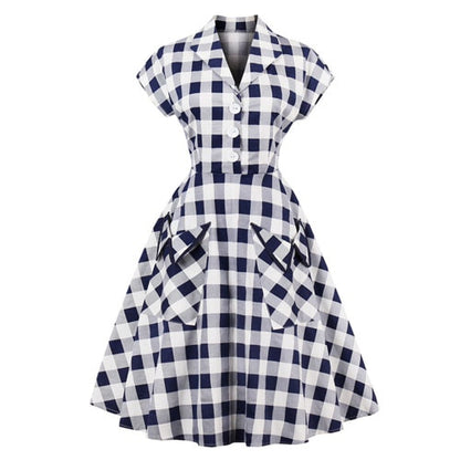 OTEN White and Blue tartan clothing