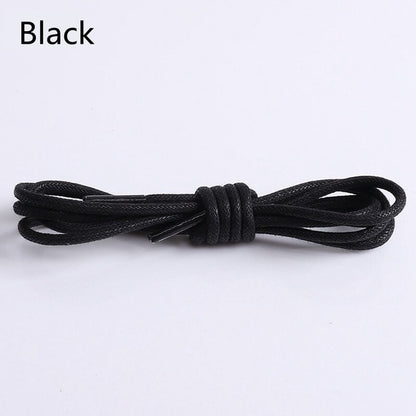 1Pair Waxed Cotton Round Shoe laces Leather Waterproof ShoeLaces