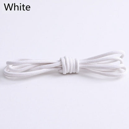 1Pair Waxed Cotton Round Shoe laces Leather Waterproof ShoeLaces