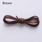 1Pair Waxed Cotton Round Shoe laces Leather Waterproof ShoeLaces