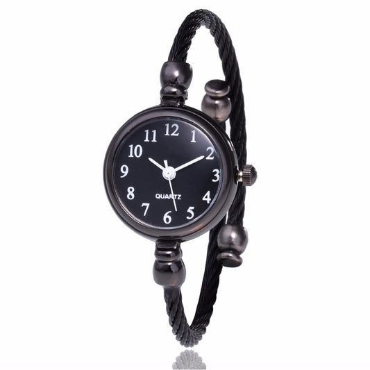 Elegant small bracelet female clock