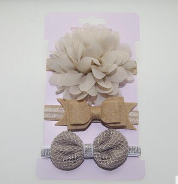 3Pcs Baby Elastic flower headband