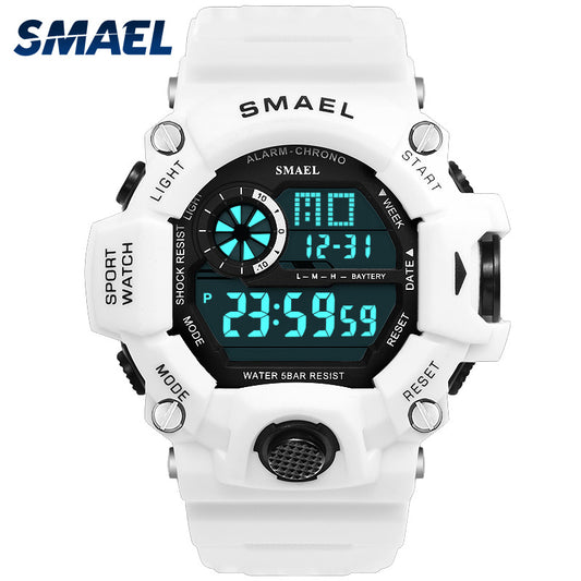 SMAEL Sport Watch Men Waterproof relogio masculino Clock White Digital Military Watches