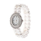 Women Watch Simulated Pearl Rhinestone