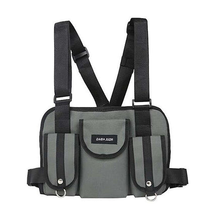 Hip Hop Streetwear Functional Tactical Chest Bag