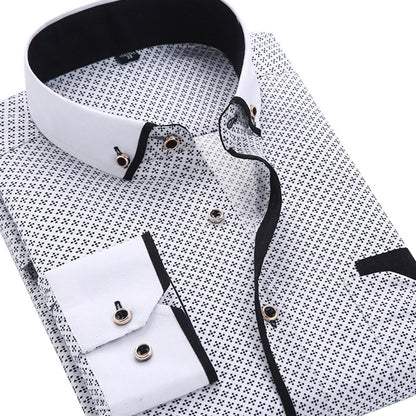 Male Social Business Dress Shirt