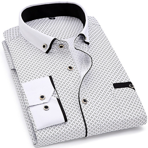 Male Social Business Dress Shirt