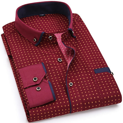 Male Social Business Dress Shirt