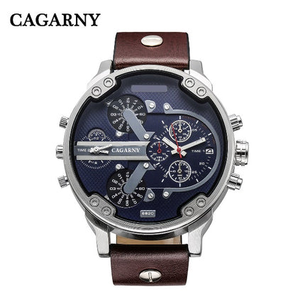 Classy Mens Wrist Watches Waterproof Dual Time Displays Military relogio masculino Male Clock