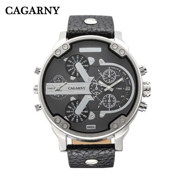 Classy Mens Wrist Watches Waterproof Dual Time Displays Military relogio masculino Male Clock