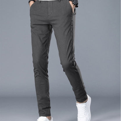 Casual Mens Business Male Trousers Classics Mid