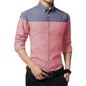 Casual Men Shirt Fashion Brand Chemise Homme Slim Fit Dress