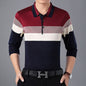 men casual jersey striped mens polos vintage luxury