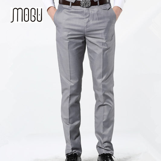 Men 7 Colors Slim Men Dress Pants Red Mens Elastic Waist Dress Pants Skinny Casual Trousers