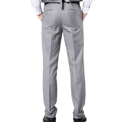 Men 7 Colors Slim Men Dress Pants Red Mens Elastic Waist Dress Pants Skinny Casual Trousers