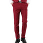 Men 7 Colors Slim Men Dress Pants Red Mens Elastic Waist Dress Pants Skinny Casual Trousers