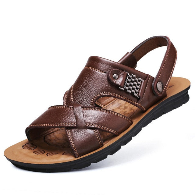 Men Genuine Leather Sandals